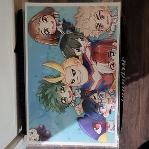 MHA/BNHA Class 1-A and All Might Art Print